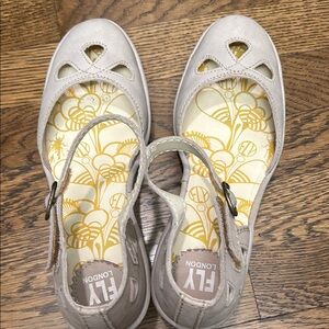 Fly London Women's Grey Mary Jane Shoes